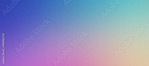 Grainy texture with blue to pink color gradient in abstract background