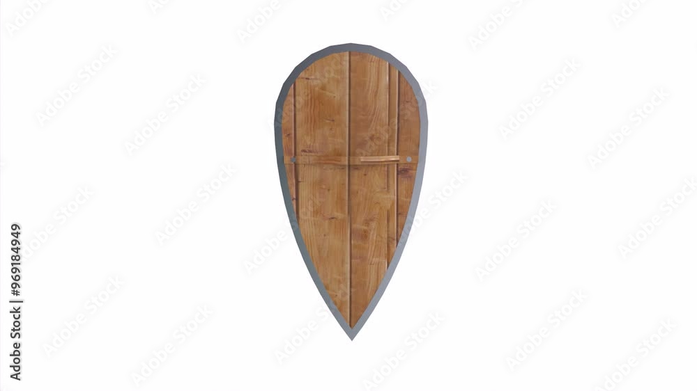 3D rendering of a decorative shield design in a modern art studio 3D rendering of a decorative shield design in a modern art studio