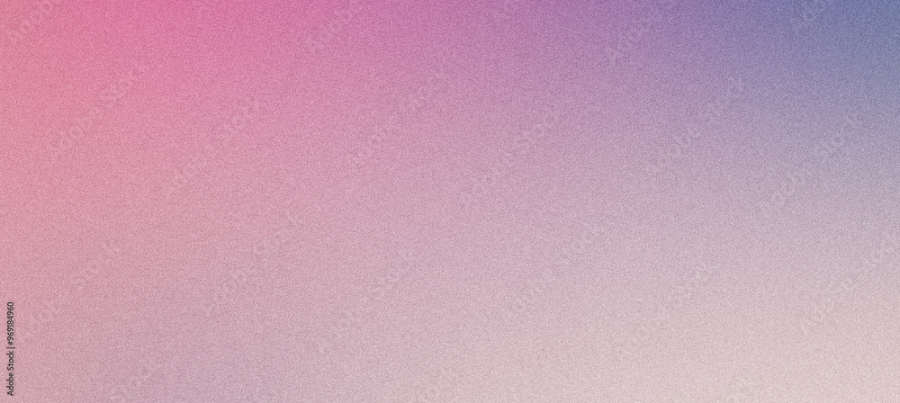 Grainy texture abstract background transitioning from pink to white and blue
