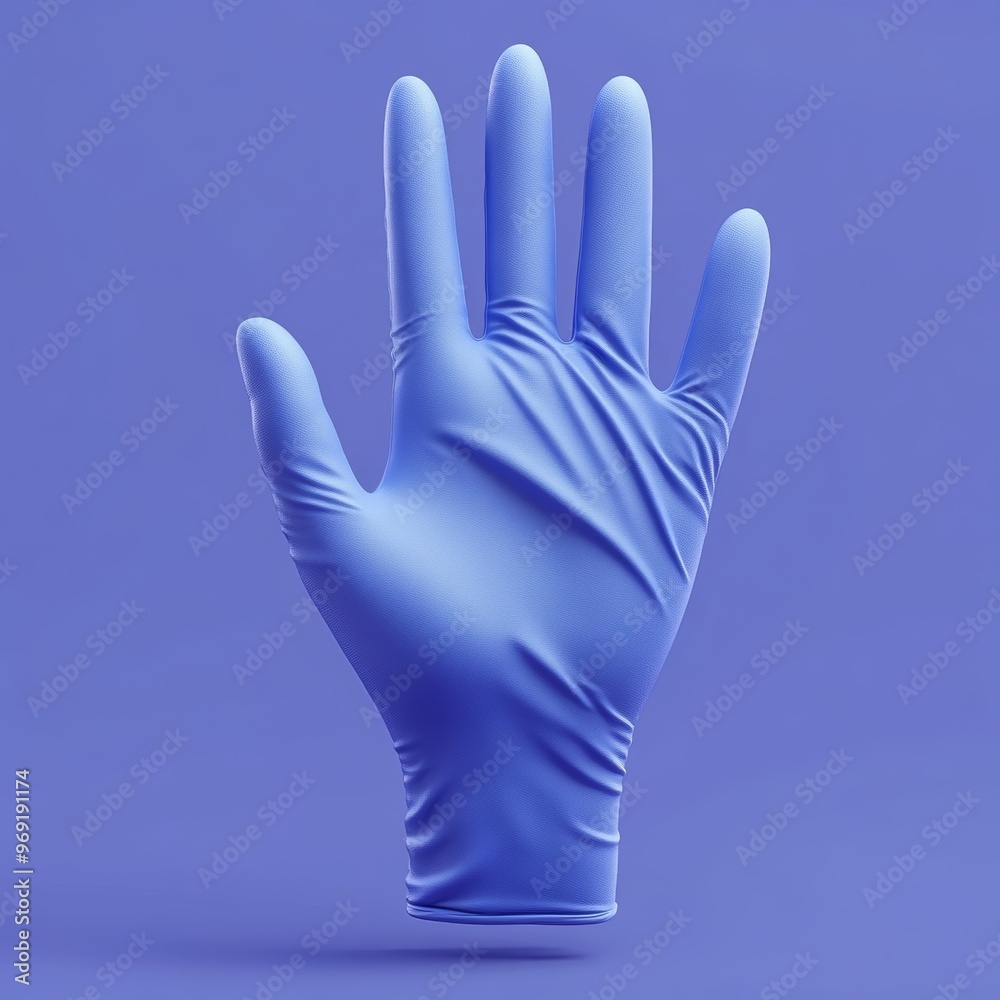 Obraz premium Blue Latex Glove