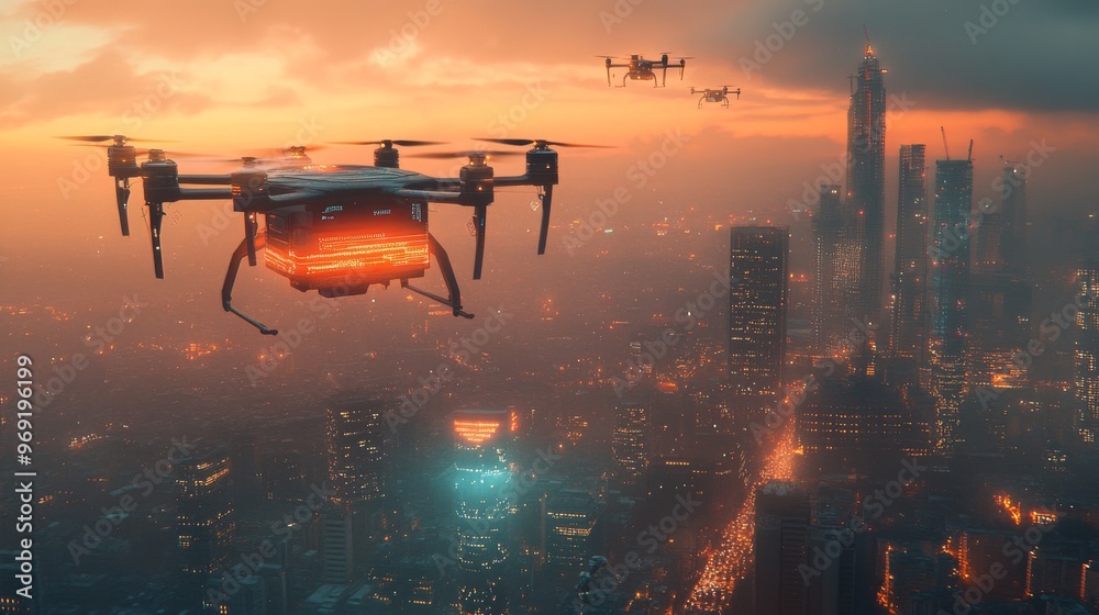 Futuristic AI-driven air traffic control systems for autonomous drones ...