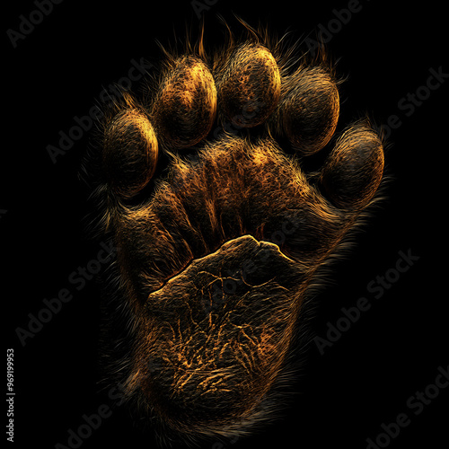 logo of lion foot photo