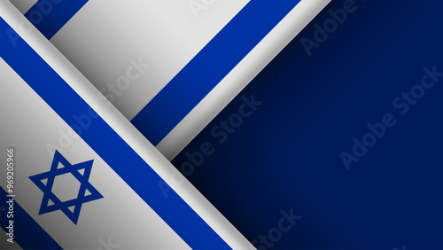Edge background Israel graphic and label.