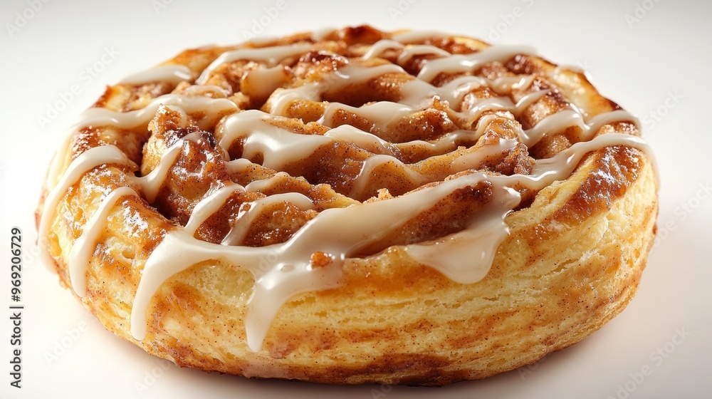Close-up of a Delicious Cinnamon Roll Close-up of a Delicious Cinnamon Roll