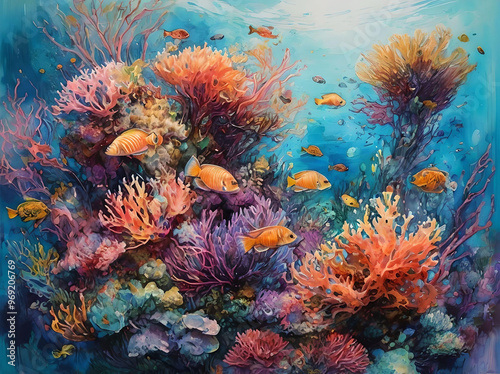 Ocean’s Kaleidoscope: The Dance of the Coral Kingdom