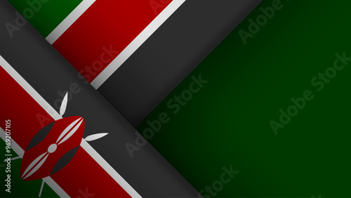 Photos Edge background Kenya graphic and label.