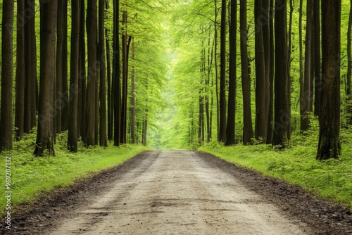 Pathway Through a Lush Forest