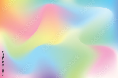Color gradient background. Blurred light fuzz colorful gradient background. Vector soft horizontal backdrop	