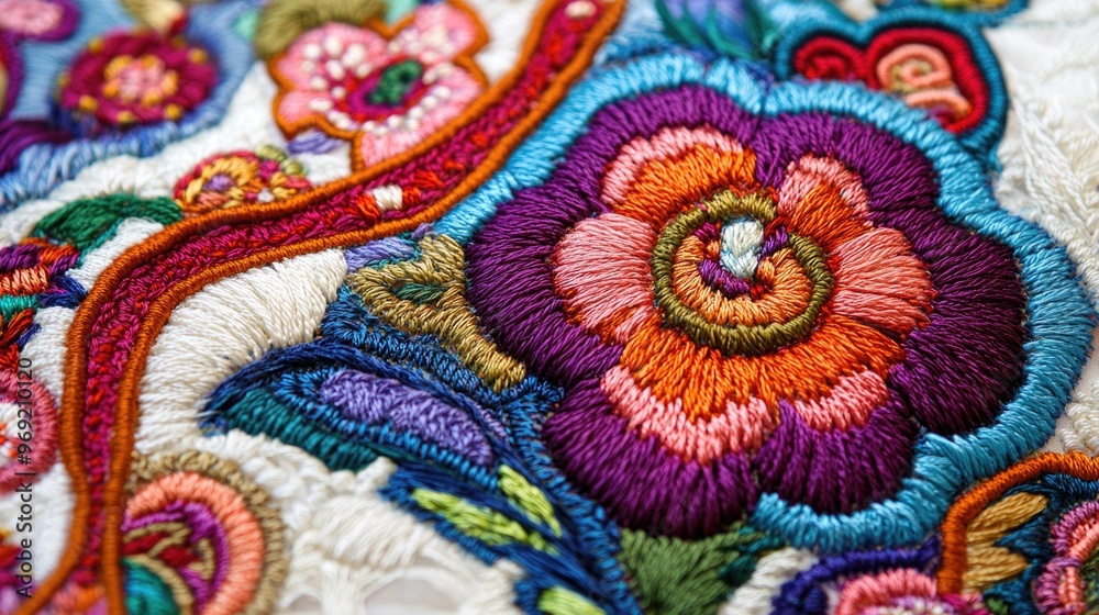 Vibrant Romanian point lace embroidery patterns Vibrant Romanian point lace embroidery patterns