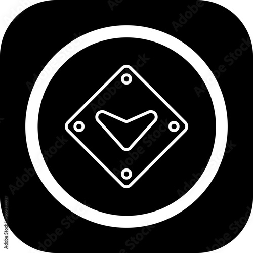 Down Chevron Vector Icon Design
