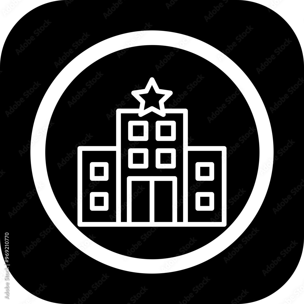 Fototapeta premium Hotel Vector Icon Design