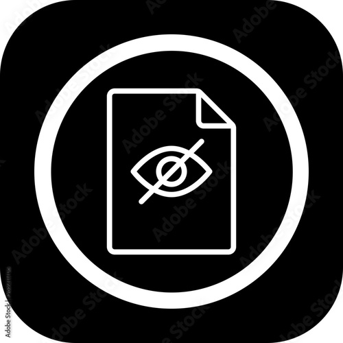 Hidden File Vector Icon Design