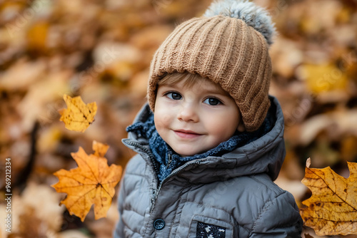 Amazing wonderful autumn season, people admiring golden fall colors outdoors, Generative AI