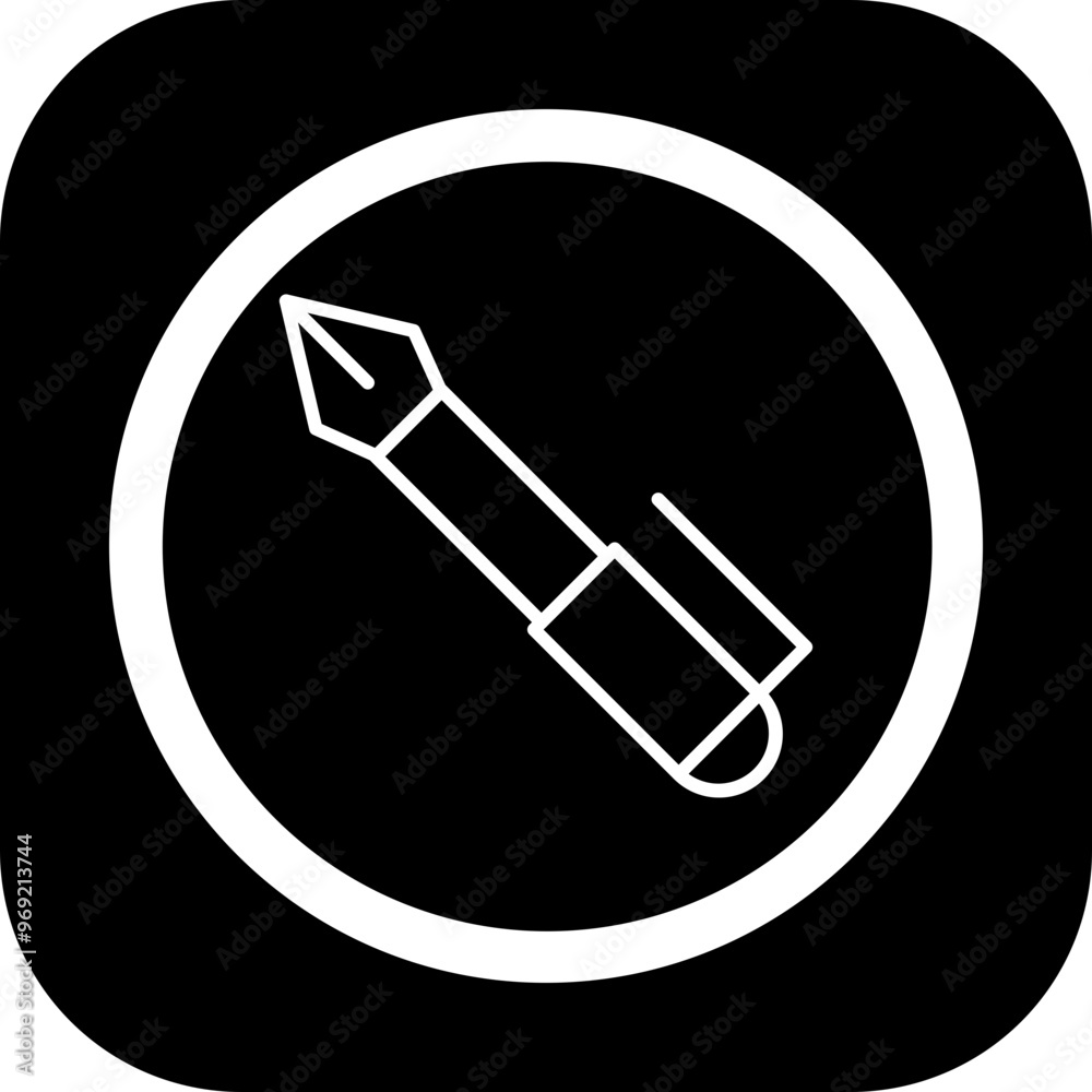 Fountain Pen Vector Icon Design Fountain Pen Vector Icon Design