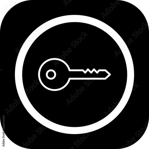 Door Key Vector Icon Design