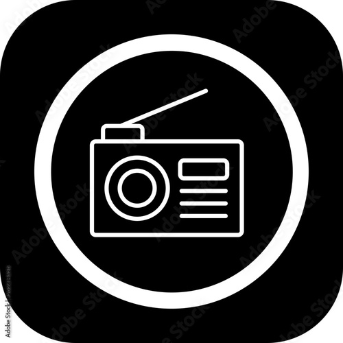 Radio Vector Icon Design