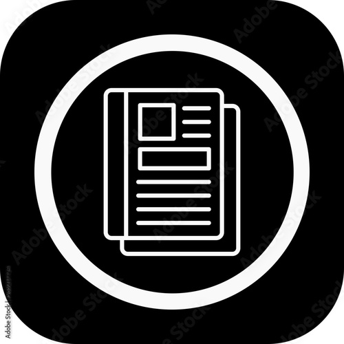 Magazine Vector Icon Design