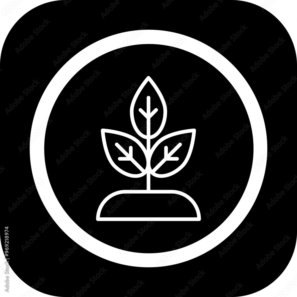Fototapeta premium Planting Vector Icon Design