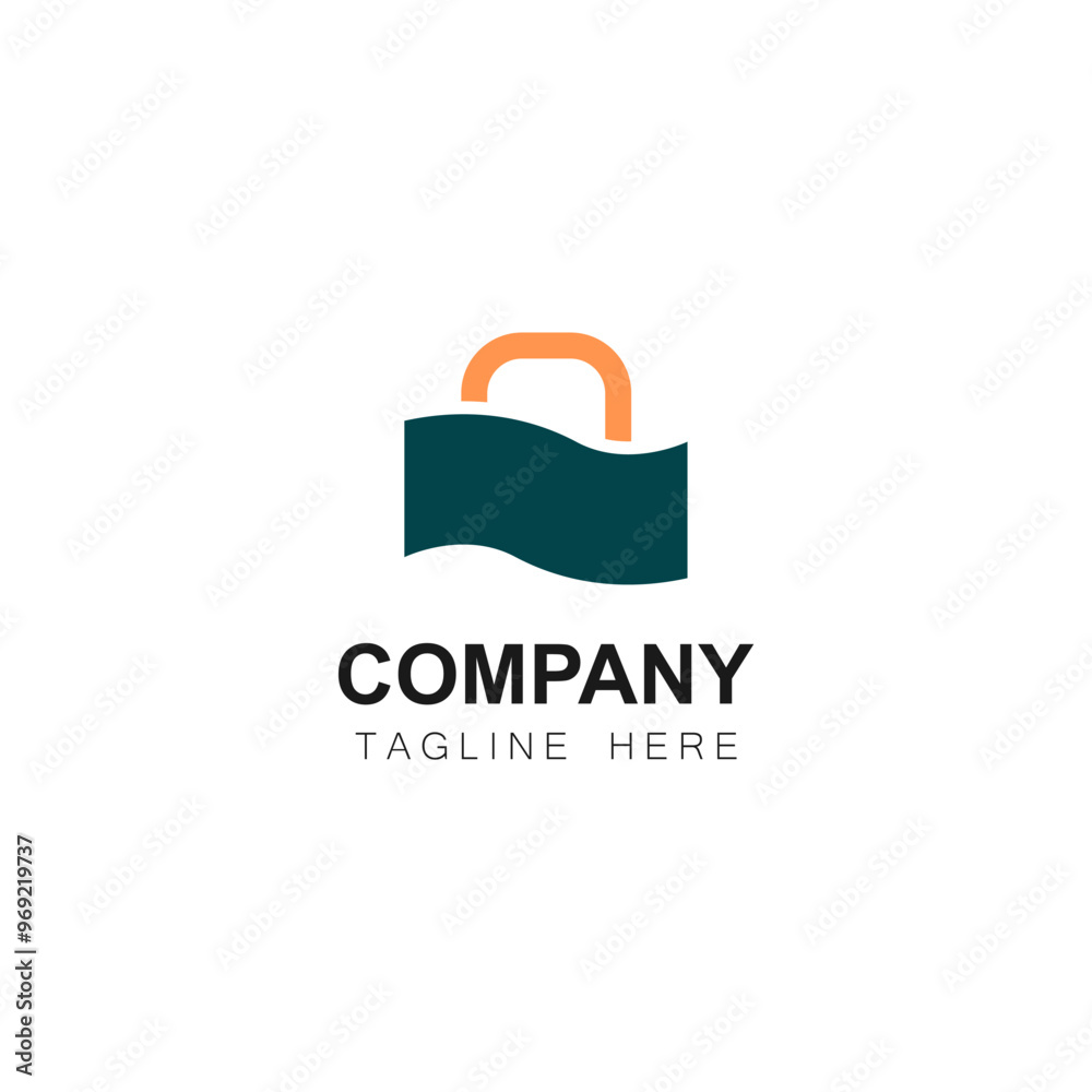Modern and elegant shopping bag logo design
Modern and elegant shopping bag logo design