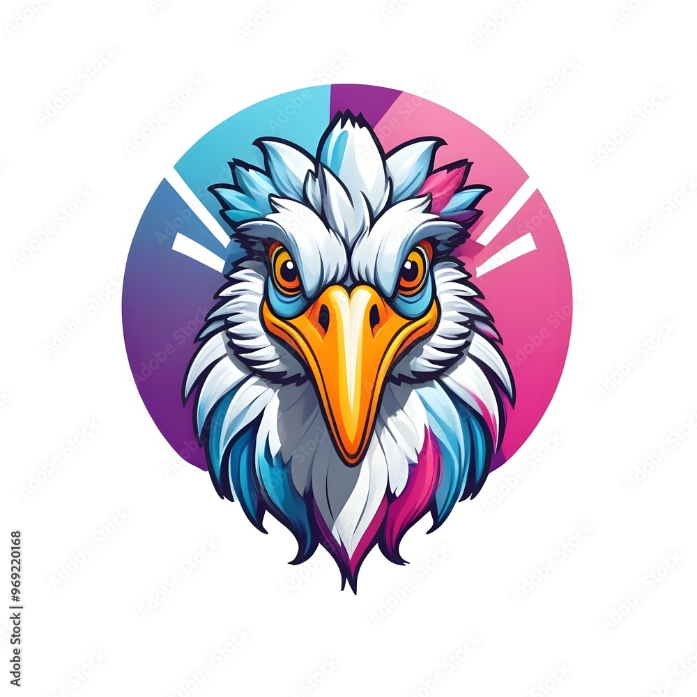 Obraz premium Colorful Bird Illustration