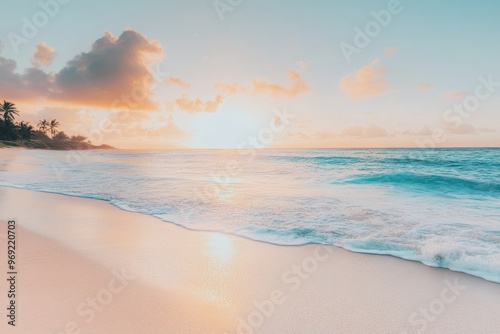 Sunset Serenity on a Tropical Beach