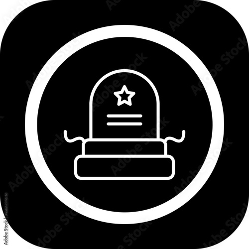 Grave Vector Icon Design