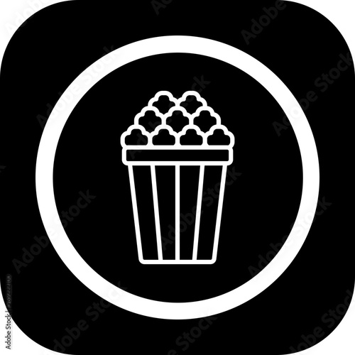 Popcorn Vector Icon Design