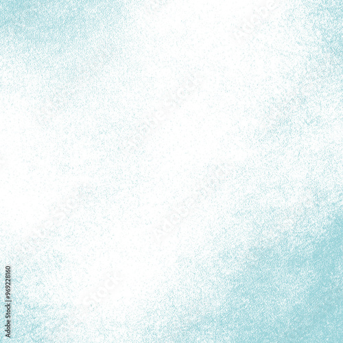 Artistic frame overlay with aqua blue grain texture