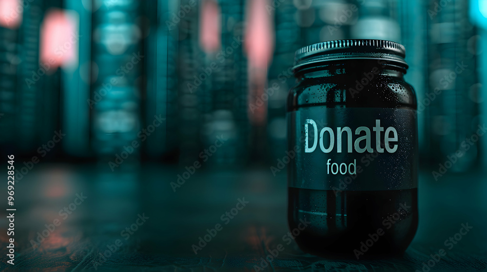 Text Donate Food The Wall Symbolizing Food Dona Text Donate Food The Wall Symbolizing Food Dona