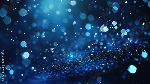 Abstract Blue Glitter Background