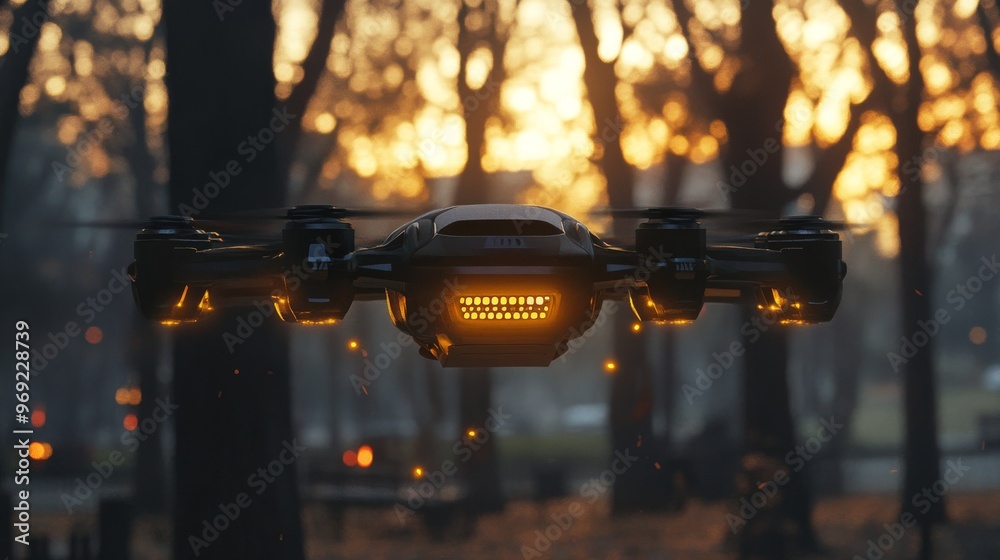 Futuristic AI-driven personal fitness drones offering outdoor workout guidance Futuristic AI-driven personal fitness drones offering outdoor workout guidance
