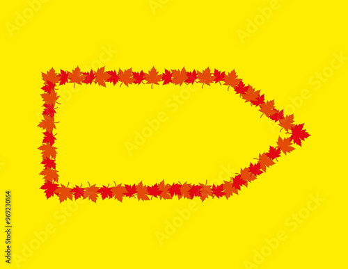 Direction indicator. Arrow. Poster for advertising. Abstract background.
