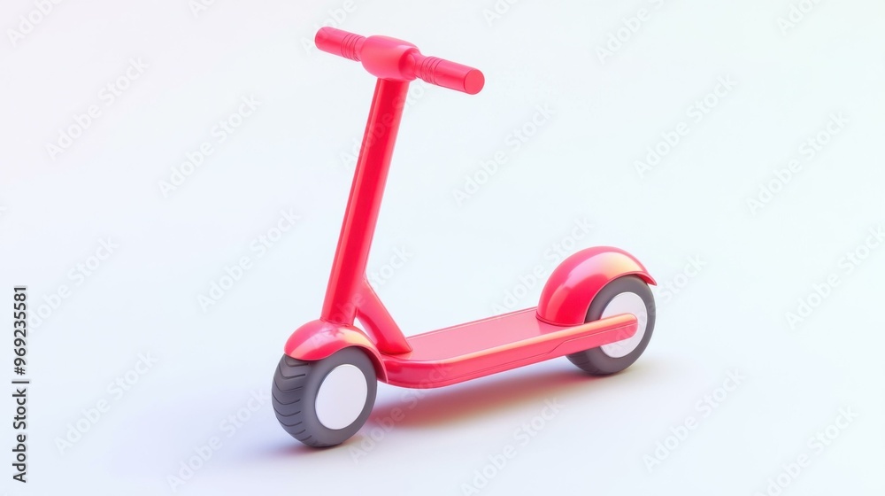 Vibrant Red Scooter for Fun and Eco-Friendly Urban Travel Vibrant Red Scooter for Fun and Eco-Friendly Urban Travel