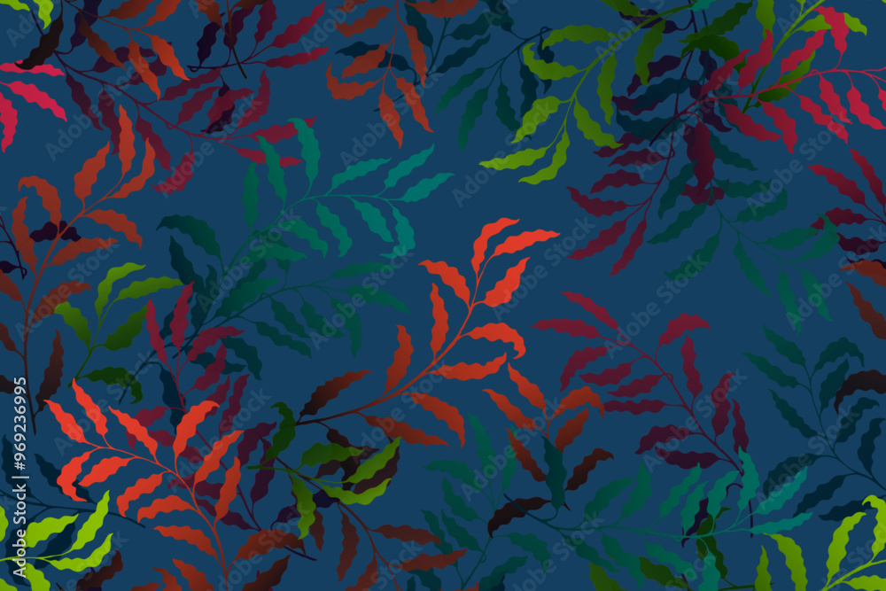 seamless pattern with leaves seamless pattern with leaves