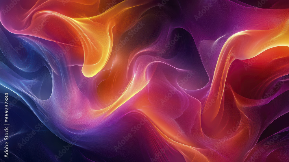 Vibrant abstract digital composition with swirling colors and fluid shapes Vibrant abstract digital composition with swirling colors and fluid shapes