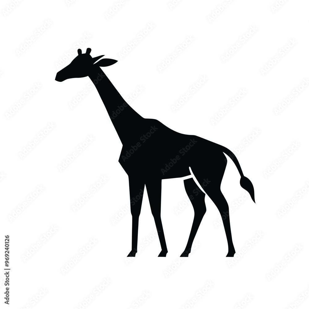 Minimal Giraffe Illustration Logo Featuring a Vector Design for a Modern and Sleek Icon Minimal Giraffe Illustration Logo Featuring a Vector Design for a Modern and Sleek Icon