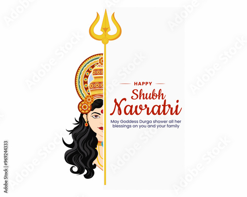 indian goddess maa durga celebrating durga puja subh Navratri 