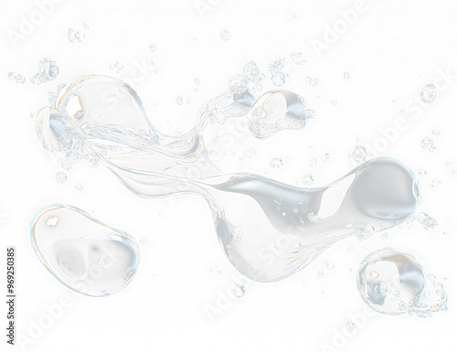 Abstract Liquid Modulator Transparent Overlay Effect
