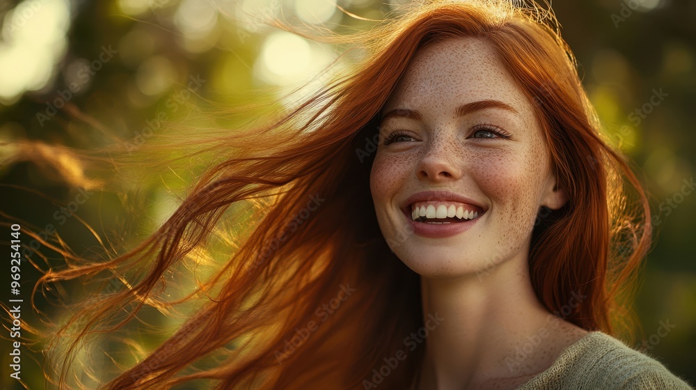 The Smiling Redhead in Nature The Smiling Redhead in Nature