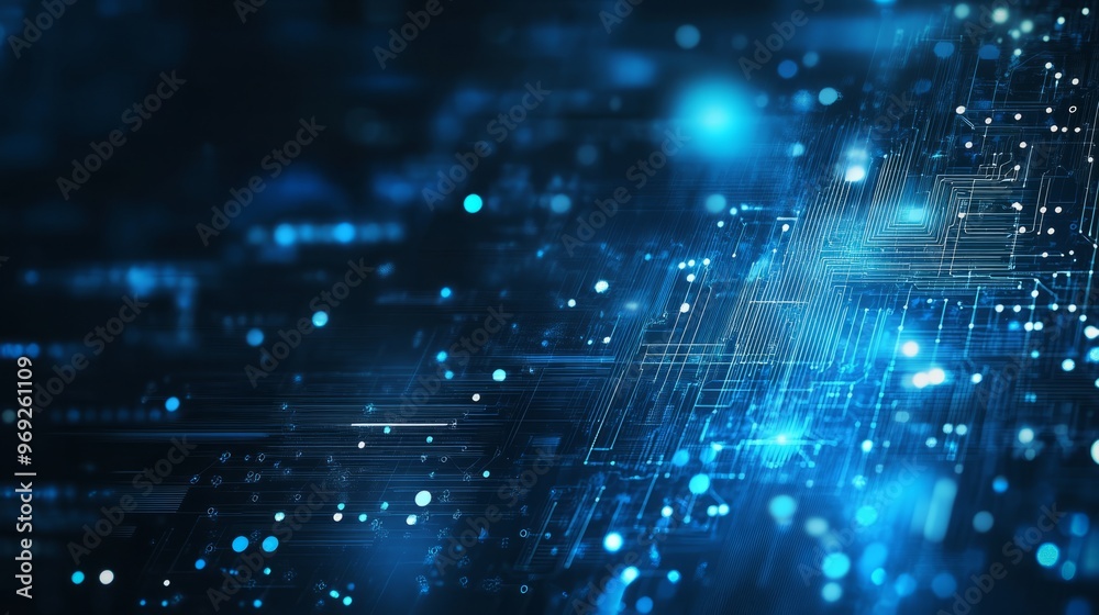 abstract digital technology background, artificial intelligence