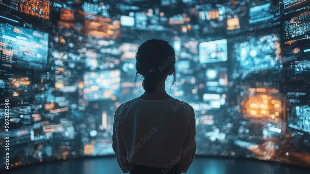 Futuristic AI-enhanced digital marketing platforms personalizing advertisements in real time Futuristic AI-enhanced digital marketing platforms personalizing advertisements in real time