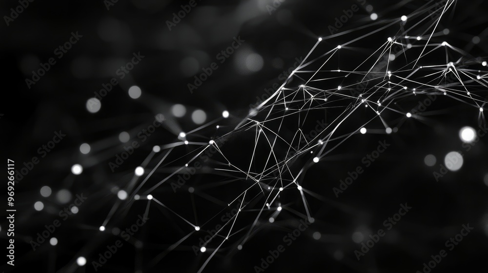 AI Neural Nets. Futuristic Background of Artificial Intelligence Neural ...