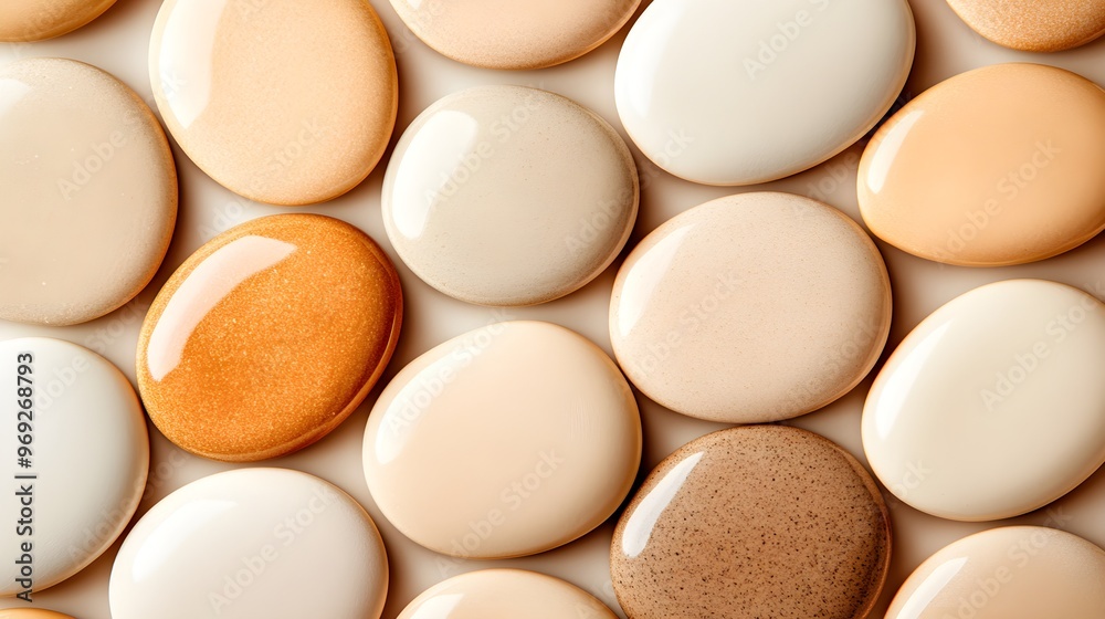 A minimalist abstract composition featuring oval shapes in warm earth tones, with a soft, velvety texture. The ovals seem to float in harmony, creating depth A minimalist abstract composition featuring oval shapes in warm earth tones, with a soft, velvety texture. The ovals seem to float in harmony, creating depth