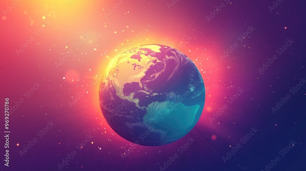 Celebrate World Ozone Day with a vibrant visual highlighting the ozone layer's role in protecting our planet from harmful ultraviolet rays. Celebrate World Ozone Day with a vibrant visual highlighting the ozone layer's role in protecting our planet from harmful ultraviolet rays.