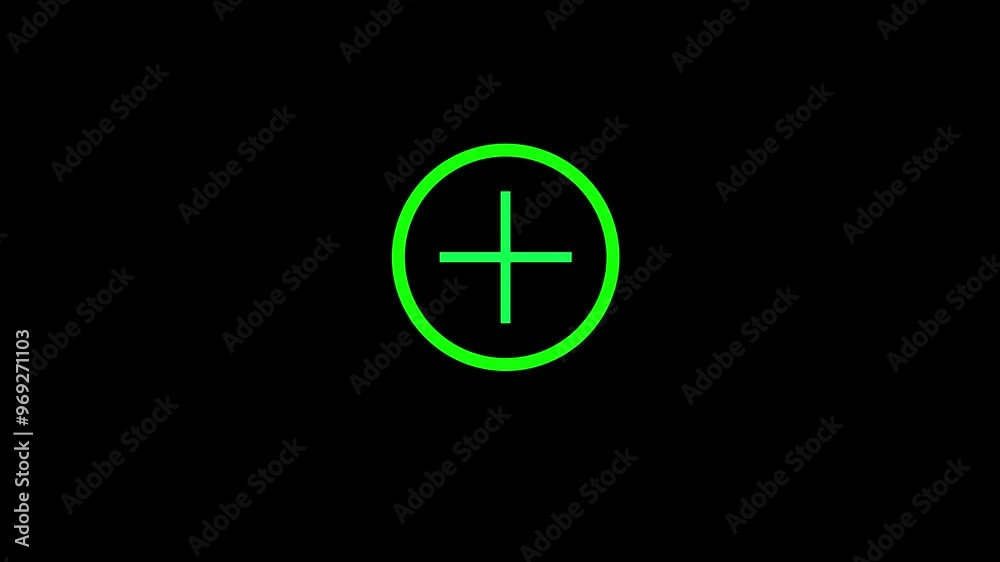 plus number icon animation video plus number icon animation video