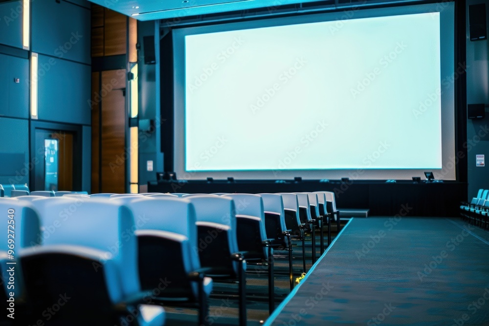 Blank screen hall architecture electronics.