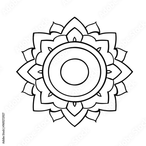 mandala flower vector