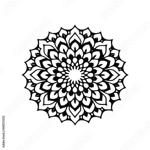 mandala flower vector 