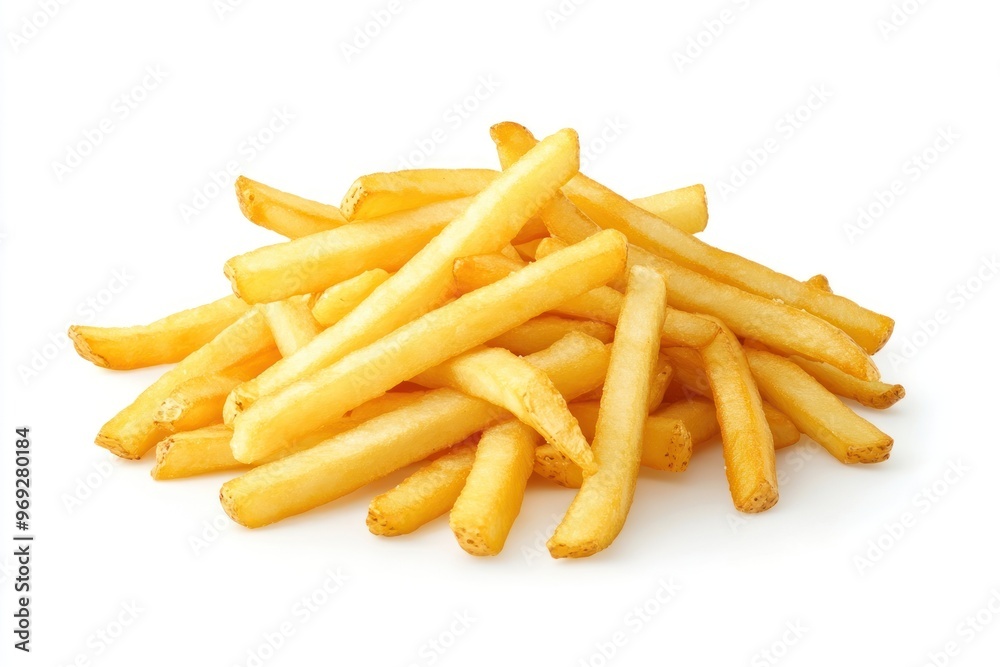 A pile of French fries french food transportation. A pile of French fries french food transportation.