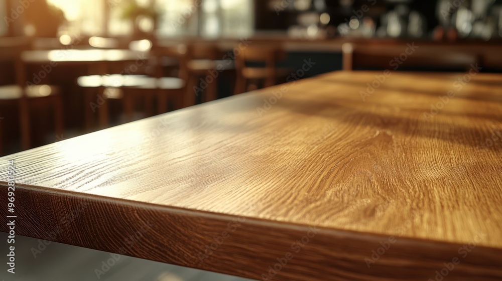 The Wooden Table in Cafe The Wooden Table in Cafe